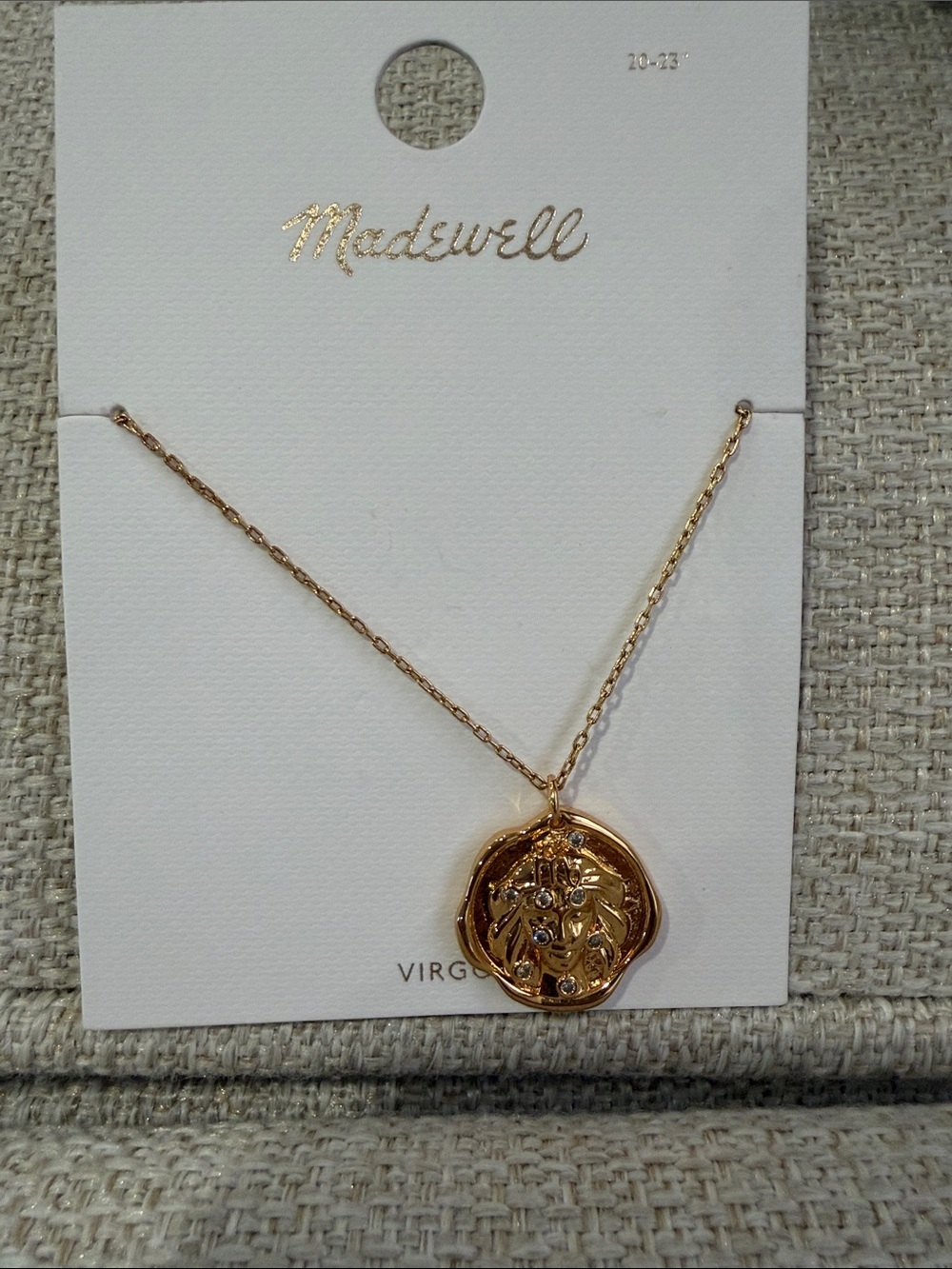 Madewell Zodiac Pendant Necklace - Virgo - BRAND NEW NWT!!   jewelry necklaces - Picture 2 of 4